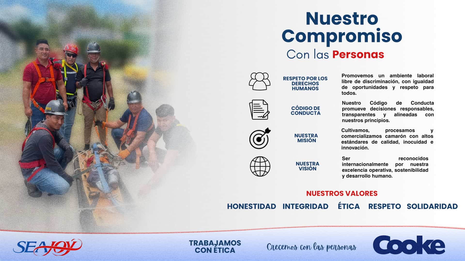 Seajoy: Our Commitment to People - Human rights, code of conduct, mission, vision and values